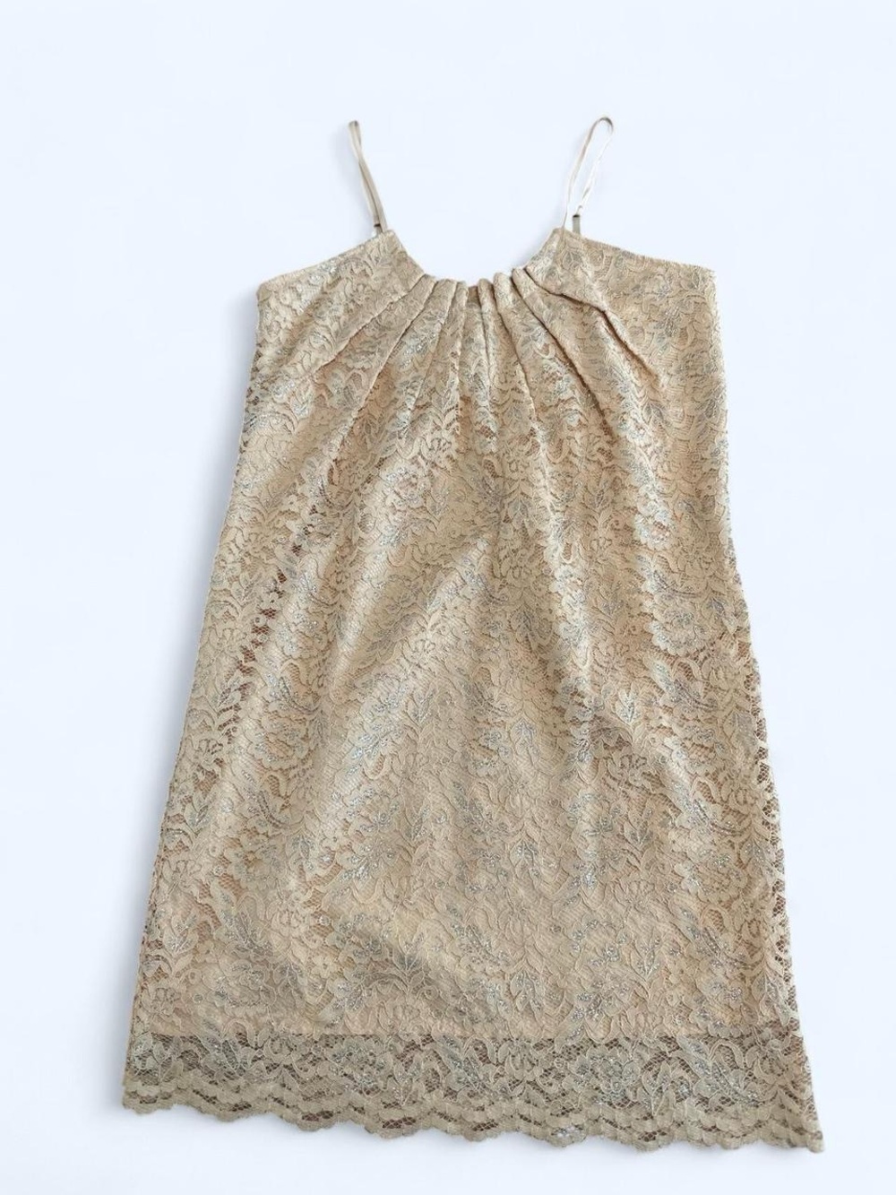 Moda International Lace Slip Dress in Pink Champagne Size 6